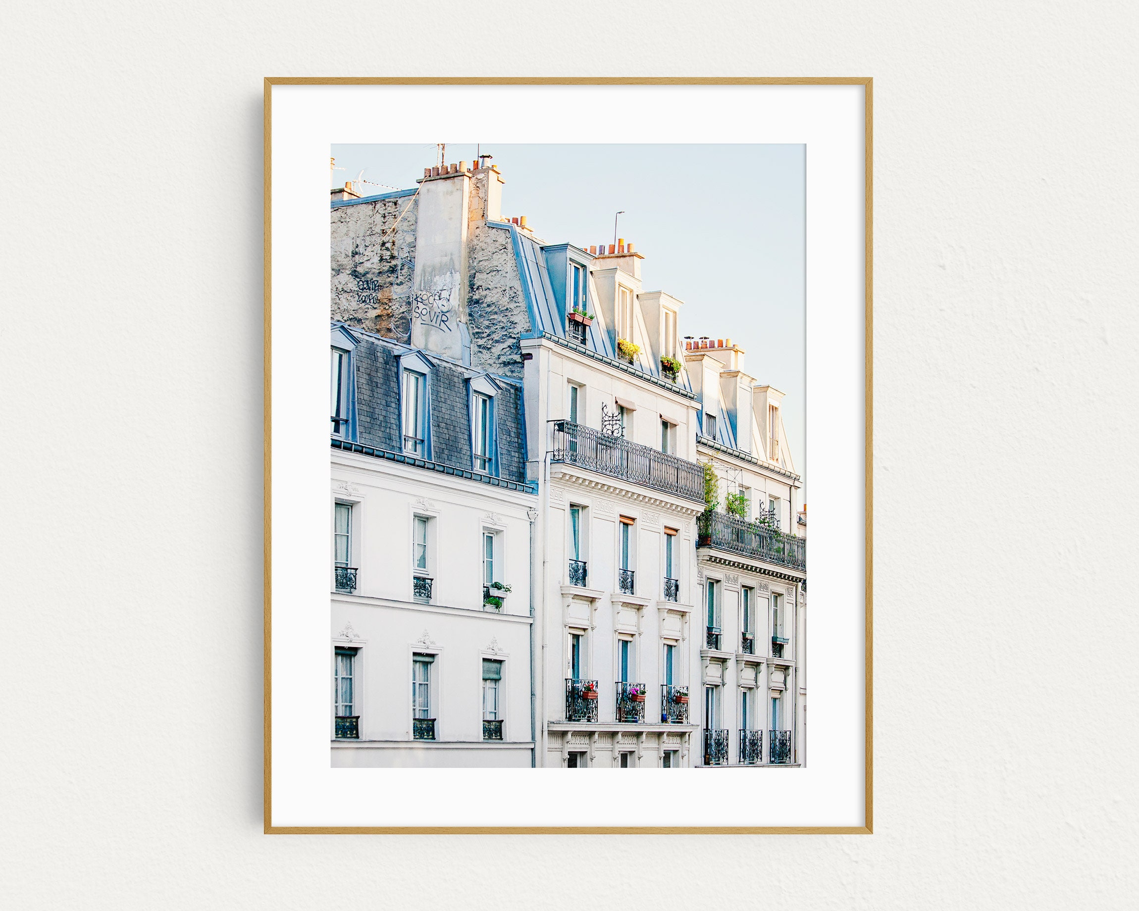 Montmartre in Paris Print, City Art, Europe Wall Art, Travel Decor