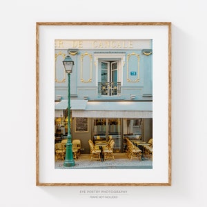 Paris Print, Parisian Cafe Photo, Kitchen Wall Art, French Decor, Travel Photography