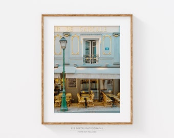 Paris Print, Parisian Cafe Photo, Kitchen Wall Art, French Decor, Travel Photography