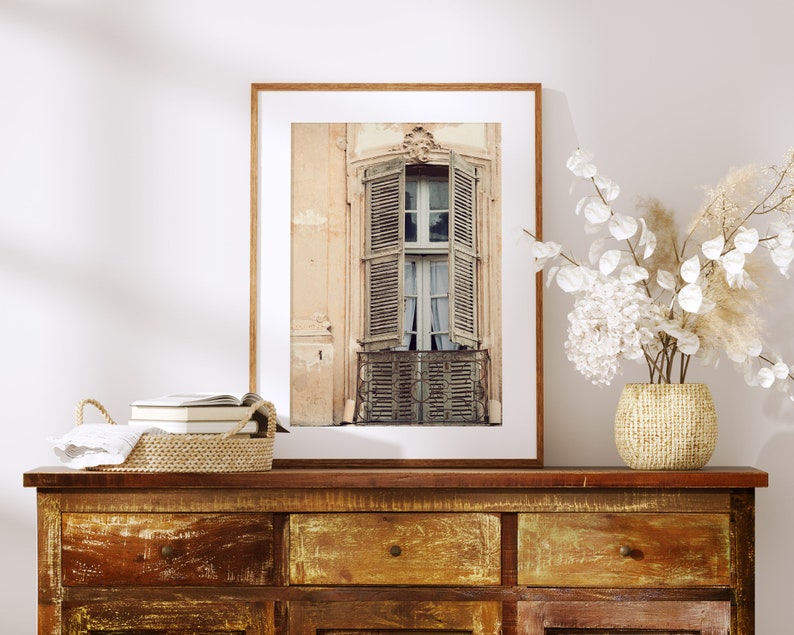 Provence Photography Print, Window Photo, Rustic Decor, Pastel Shabby Chic Decor, French Country Wall Decor, Wall Art, Home Decor image 4