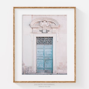 Rome Wall Art, Italy Print, Pale Blue Door Photo, Chic Architecture, Art Print, Travel, Italian Wall Decor, Home Decor