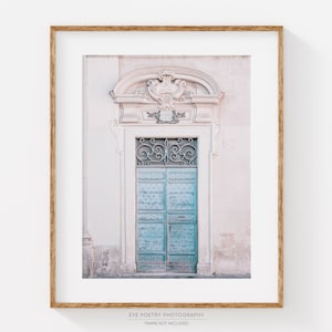 Rome Wall Art, Italy Print, Pale Blue Door Photo, Chic Architecture, Art Print, Travel, Italian Wall Decor, Home Decor