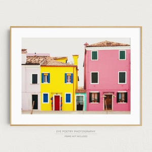 Italy Print, Burano Colorful House Photo, Italy Decor, Travel Photography Print, Nursery Wall Art, Italian Wall Decor