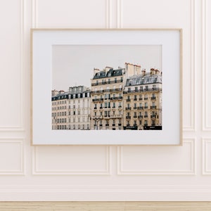 Paris Photography, Apartments on the Seine, Paris Decor, Travel Photography Print, Paris Art, Neutral Wall Art, Home Decor image 5