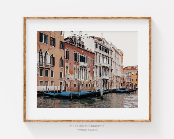 Venice Italy Wall Art, Travel Photography Print, Italian Decor Gift, Large Horizontal Art Print, Grand Canal Photo