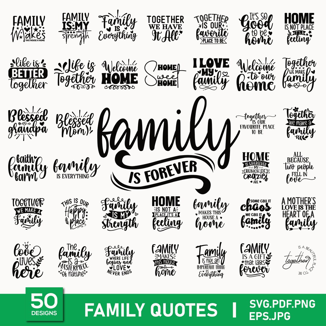 Family Svg Bundles, Home Sign Svg, Family Quotes Svg Bundles, Family ...