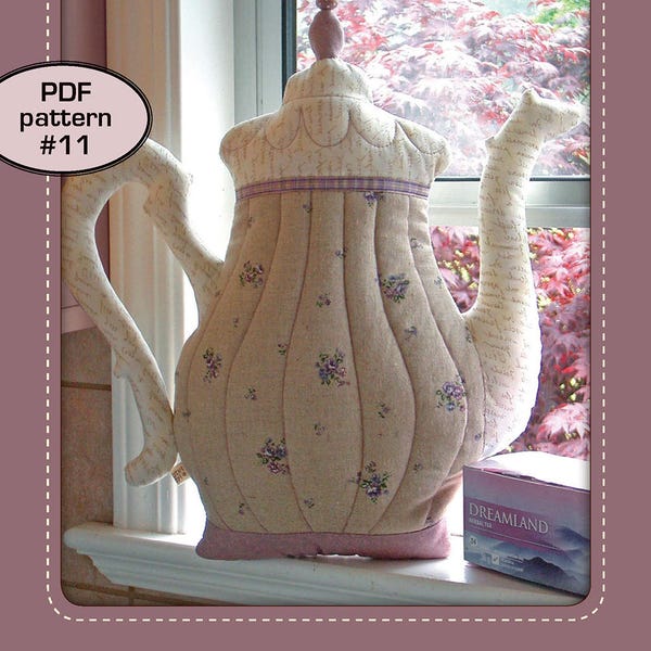 Teapot Pillow - PDF pattern 11