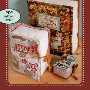 Book Pillow & Pincushion PDF pattern 12 image 1