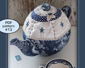 Quilted Teapot - PDF pattern 13