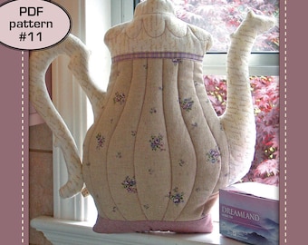 Teapot Pillow - PDF pattern 11