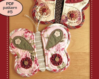 Butterfly Potholder - PDF pattern 5
