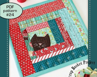 Kitty Potholder - PDF pattern 24