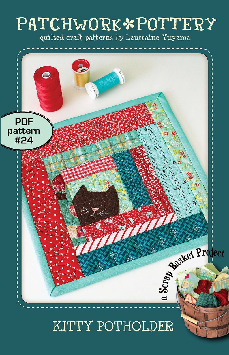 Kitty Potholder PDF pattern 24 image 1