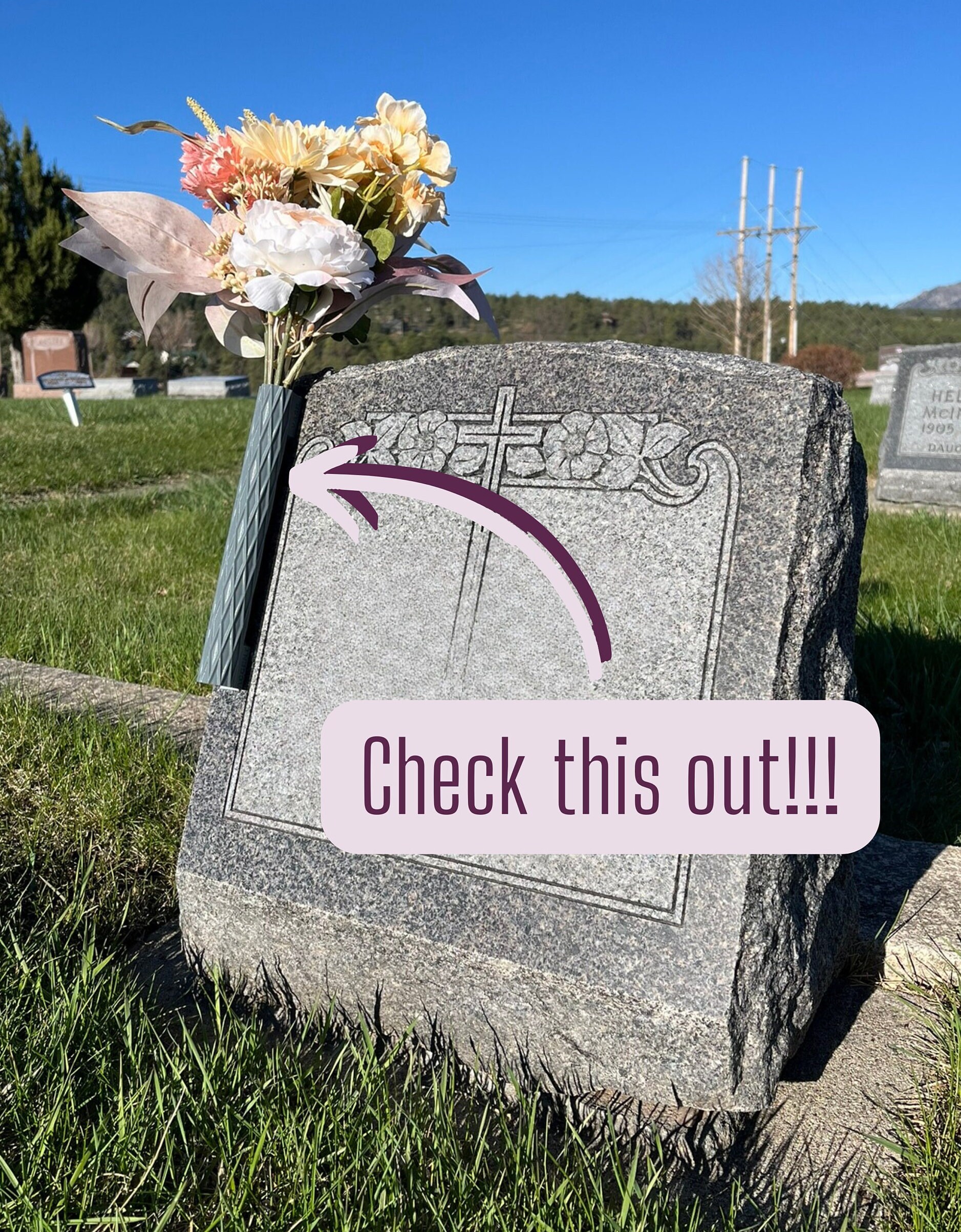 Accent Keeper 8 Cemetery Gravestone Graveside Grave Monument Memorial