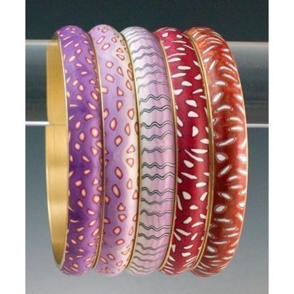 Tutorial - Make a Brass Channel Bangle with Polymer Clay