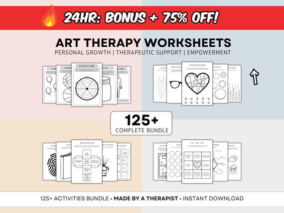 Art Therapy Worksheet for Mental Health School Counselor Psychologist Occupational Therapy Social Work Tool For Trauma DBT CBT Worksheet