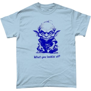 Angry Goblin Cool Vintage T Shirt Funny Graphic Retro Novelty Tee For Men And Women by Inky Planet