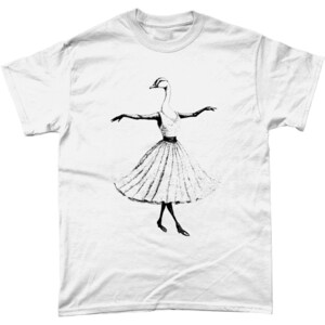 Ballet Goose Cool Vintage T Shirt Funny Graphic Retro Novelty Tee For Men And Women by Inky Planet