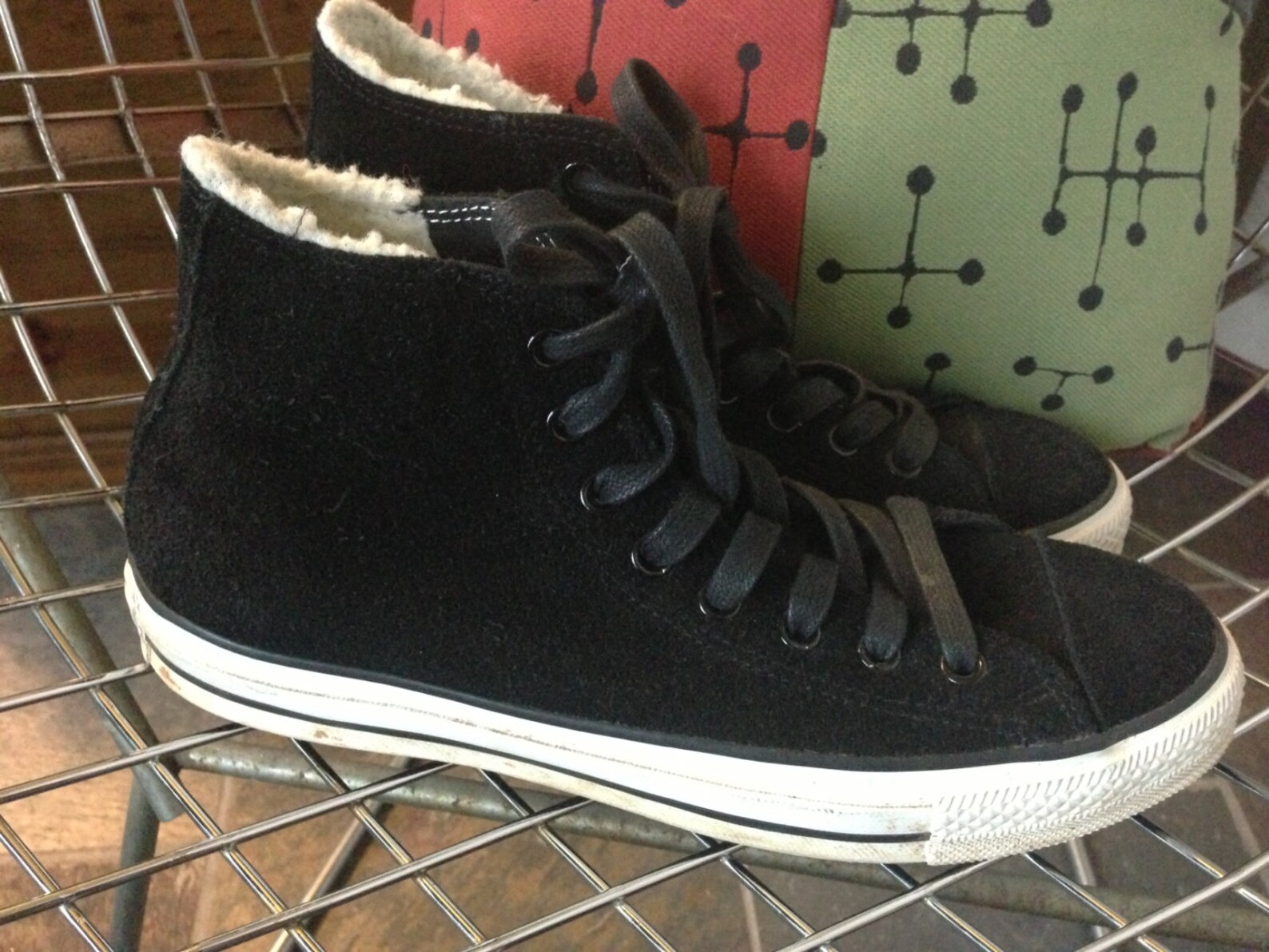 Converse Chuck 70 Fleece Leather Ox Black High Top Sneakers