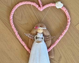 Macrame Angel Wall Hanging / Angel of Love / Macrame Angel Doll