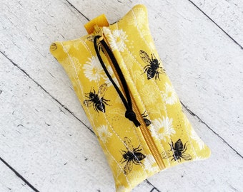 Tissue Pouch,Small Tissue Pack, Bee Lover Gift