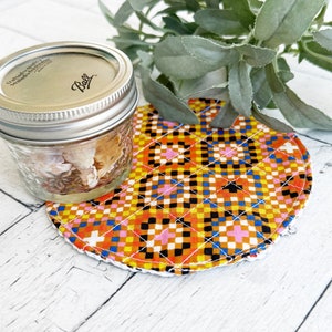Granny Square Print Jar Gripper  Fabric Jar Opener, Kitchen Gadget
