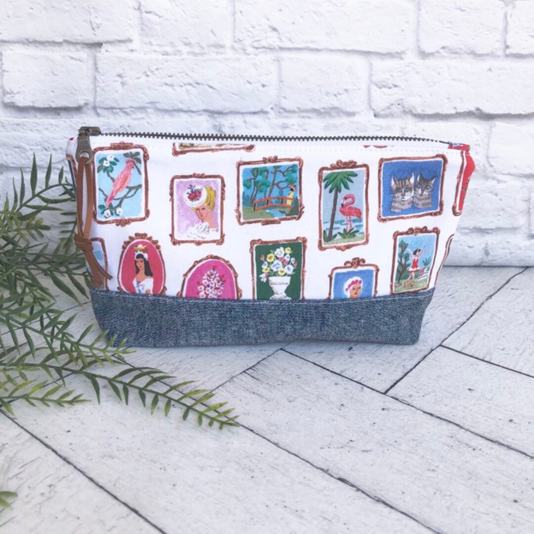 Cosmetics Bag Planner Supply Bag Purse Organizerframed Art Etsy