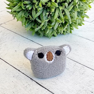 Gray Koala Plushie Pocket Pal - Tiny Worry Buddy for School Anxiety & Self Regulation Gift