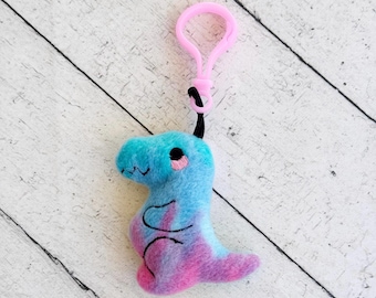 Fleece T-Rex Plush Keychain, Soft Dino Stress Relief Toy