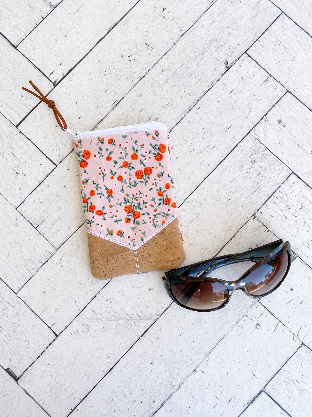 Padded Glasses Case Zip Top Glasses Case Vertical Zip Pouch Etsy