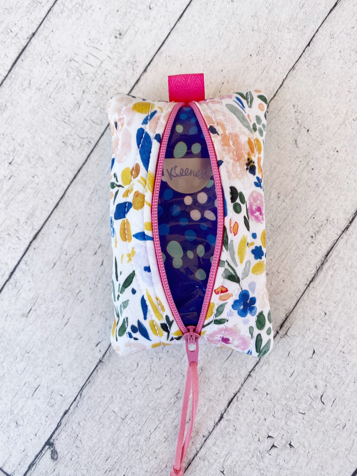 Kleenex Pouch Tissue Pack Holder Small Zipper Pouch Etsy