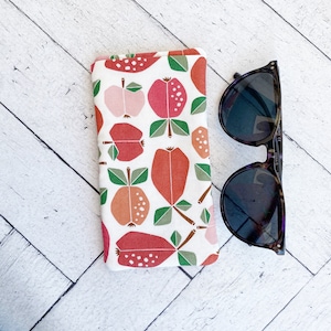 Soft Glasses Case,Sunglass Case, Apple For Teacher Eyeglass Pouch