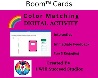Matching Colors Digital Activity Boom™ Cards