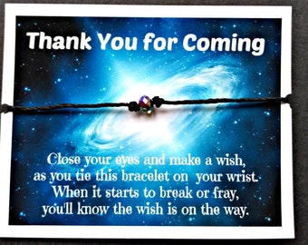 Galaxy Party Theme Favor, Alien, ET, Outer Space Favors, Wish Bracelets, Unique Party Favor, Celestial Thank You Gift, Out of this World,