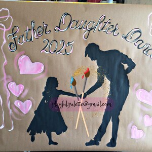 Daddy Daughter Dance Invitation and Ticket, Custom Digital Invitation, Boots and Bows