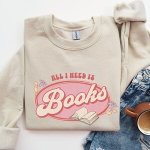 Cozy Literary Sweatshirt for Bookworms and Romantasy Readers - Perfect Book Lover Gift