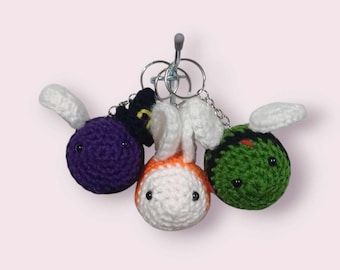 Bee Halloween Crochet keychains, toy, amigurumi, plushie