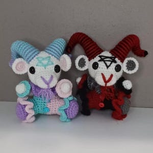 Baphomet Specialty Crochet plushie, toy, white elephant gift,