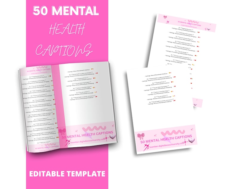 50 Mental Health Captions and Hashtags for Social Media Level up Your