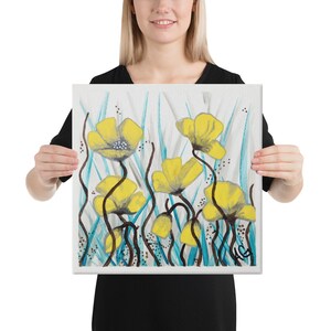Yellow Poppy Canvas