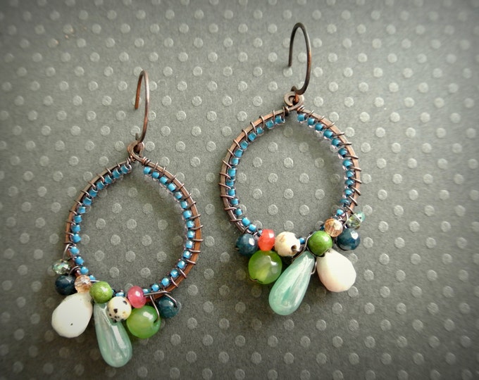 Jumbled Earrings Etsy