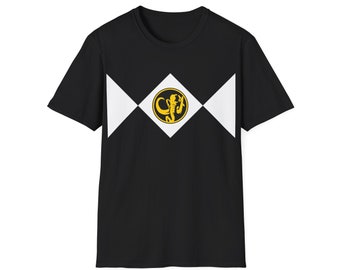 1994 T-shirt vintage Power Rangers noir morphine saban fabriqué aux