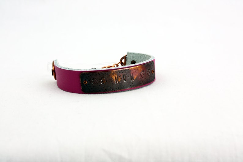 Birthday MOM Bracelet Hand-Stamped Copper /& Leather Adjustable Mother/'s Day