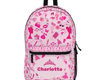 Gepersonaliseerde tas/Barbie rugzak/gepersonaliseerde rugzak/schooltas/tienermeisje rugzak/jeugd rugzak/kind cadeau