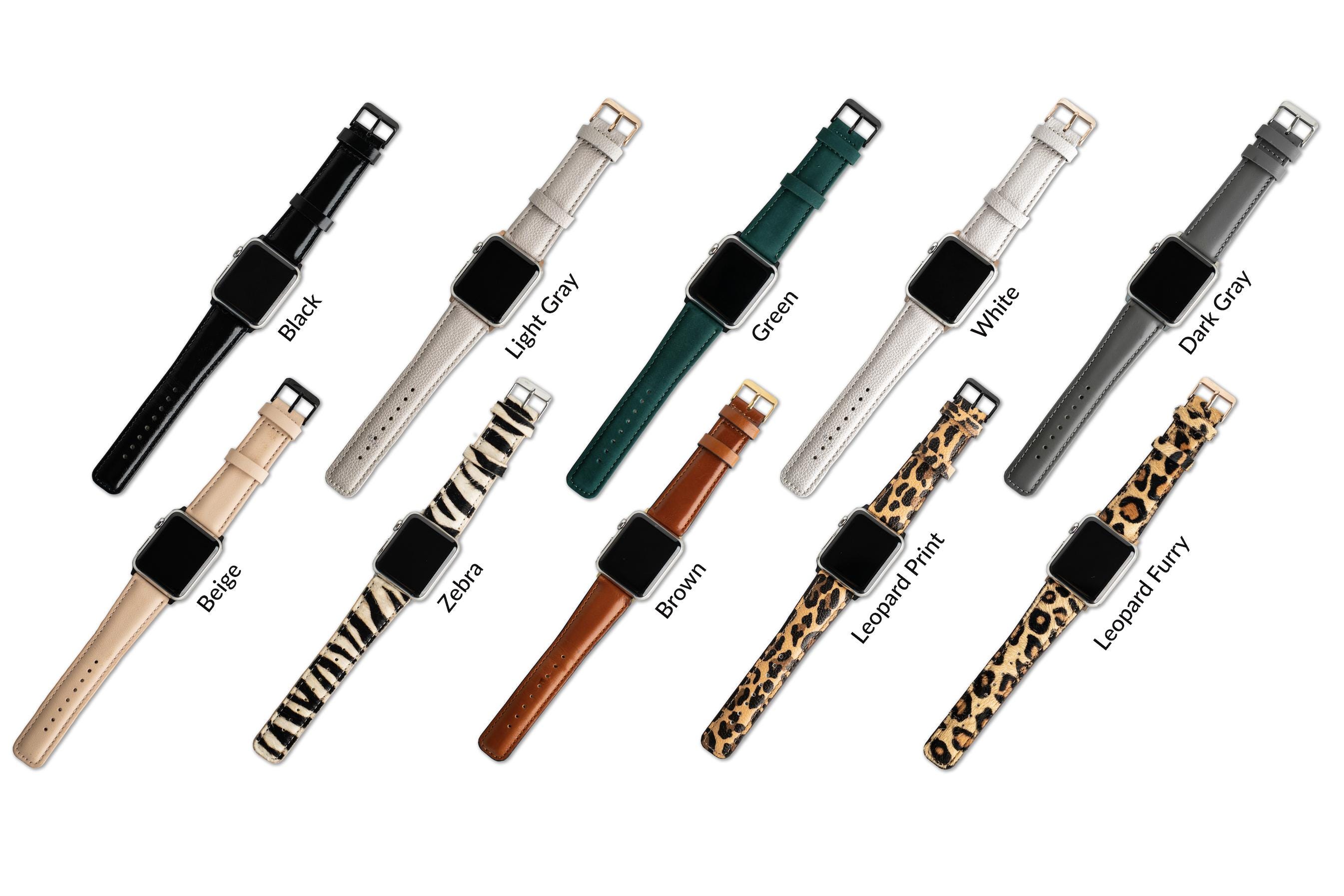 Black Leopard Apple Watch Band - Etsy