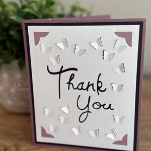 cartão de felicitações, cartões, cartão de agradecimento, cartão feito à mão, cartões exclusivos, interior em branco, cartão personalizado, mycraftedgreetings, borboleta