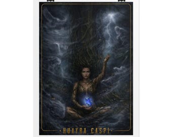 Pôster Huayra Caspi | Pôster enrolado, do baralho de cartas Peruvian Mestizo Trees