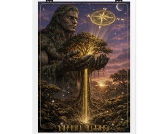 Pôster Lupuna Blanca | Pôster enrolado, do baralho de cartas Peruvian Mestizo Trees