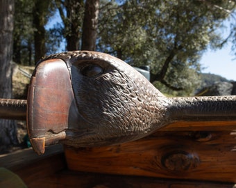 Cedar log and slab Eagle Table