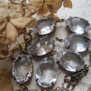 Anna Wintour Georgian necklace, collet necklace, rhinestone statement necklace, diamond necklace, Jane Austen, georgian jewelry. Clarity~